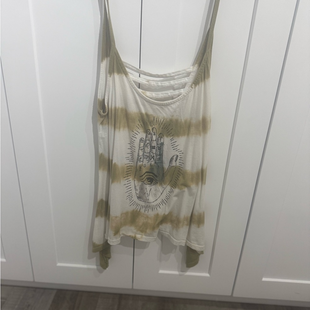 Cream Asymmetrical Camisole Top with Relaxed Style